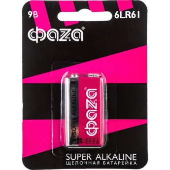Алкалиновый элемент питания JAZZWAY ФАZА 9V 6LR61 Super Alkaline BL-1