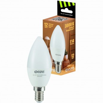 Лампа светодиодная JAZZWAY LED 12Вт E14 3000K свеча 230/50 Лампа светодиодная JAZZWAY LED 12Вт E14 3000K свеча 230/50