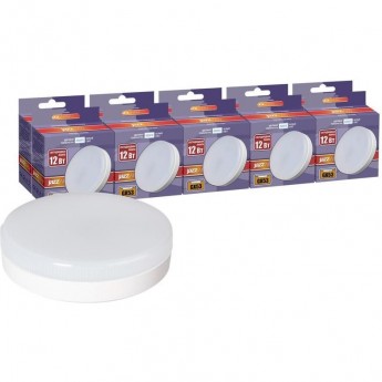 Лампа светодиодная JAZZWAY PLED-GX53 12Вт 4000К GX53 230В 50Гц 10шт. Лампа светодиодная JAZZWAY PLED-GX53 12Вт 4000К GX53 230В 50Гц 10шт.