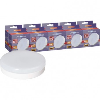 Лампа светодиодная JAZZWAY PLED-GX53 12Вт 5000К GX53 230В 50Гц 10шт. Лампа светодиодная JAZZWAY PLED-GX53 12Вт 5000К GX53 230В 50Гц 10шт.